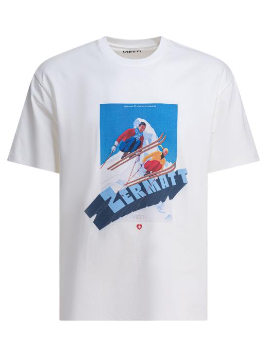 26FW 비에티 반팔 티셔츠 TSHIRT POSTERZERMATT 2 White