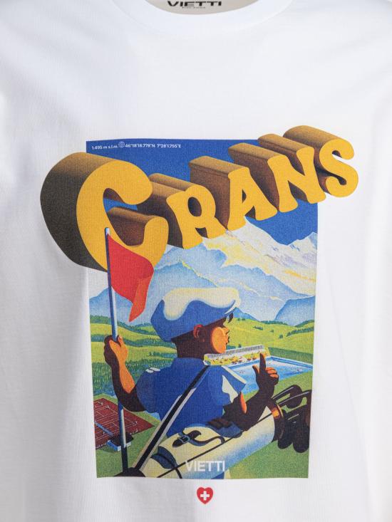 26FW 비에티 반팔 티셔츠 TSHIRT POSTERCRANS 1 White - VIETTI MERCHANDISE