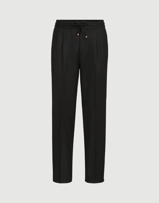 26FW 브루넬로 쿠치넬리 스트레이트 팬츠 ME226E1710C5730 Black