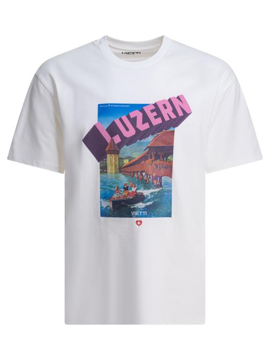 26FW 비에티 반팔 티셔츠 TSHIRT POSTERLUZERN White
