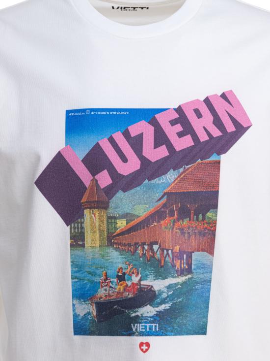 26FW 비에티 반팔 티셔츠 TSHIRT POSTERLUZERN White - VIETTI MERCHANDISE
