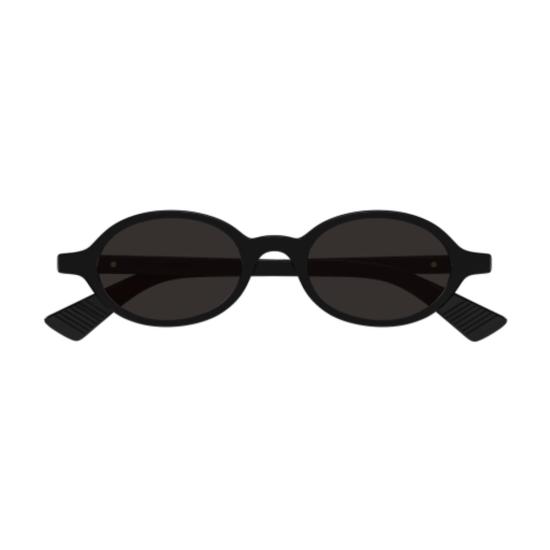  보테가베네타 안경 보테가 베네타 타원형 선글라스 블랙/그레이 - BOTTEGA VENETA
