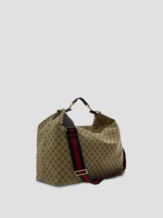 26SS 구찌 브레라 GG 캔버스 라지 크로스백 864485FAFV9 9653 VNT SAND DK BRO VRV - GUCCI