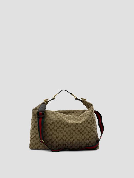 26SS 구찌 브레라 GG 캔버스 라지 크로스백 864485FAFV9 9653 VNT SAND DK BRO VRV - GUCCI
