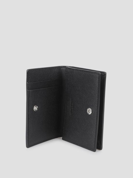 26SS 생로랑 그랑 드 뿌드르 텍스처 레더 클래식 파리 명함 케이스 469338BTY7N 1000 - SAINT LAURENT