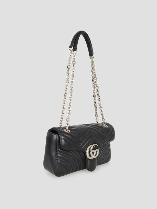 26SS 구찌 GG 마몽 미디엄 숄더백 837267AAE38 1000 BLACK - GUCCI