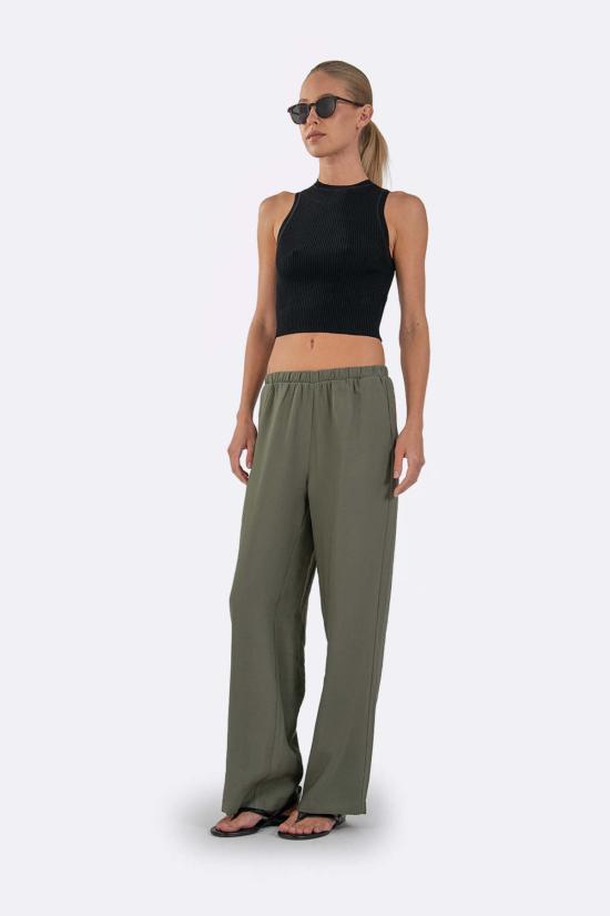  파렌테지 스트레이트 팬츠 트래블 팬츠 올리브