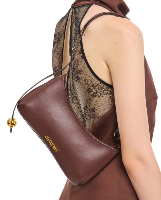  자크뮈스 비쥬 펄 숄더백 BAW00057AC01C01855 Brown - JACQUEMUS