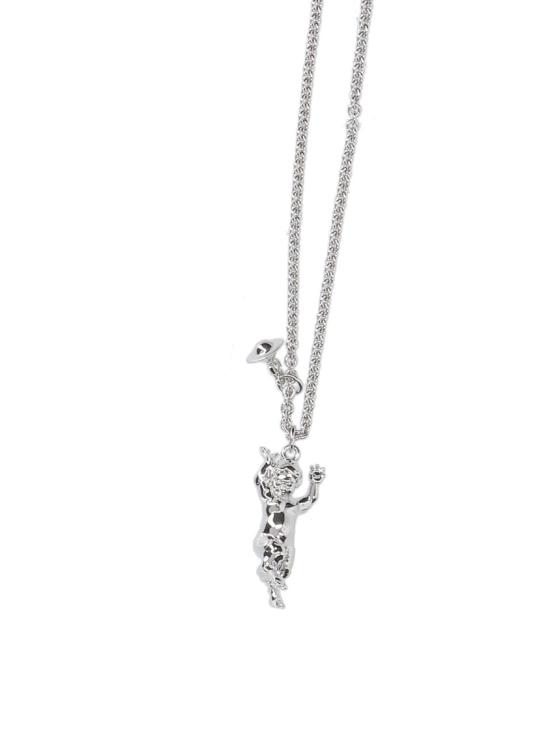 26FW 비비안웨스트우드 사티르 펜던트 목걸이 사티르 펜던트 목걸이 630203FS 02P019P019 Silver - VIVIENNE WESTWOOD