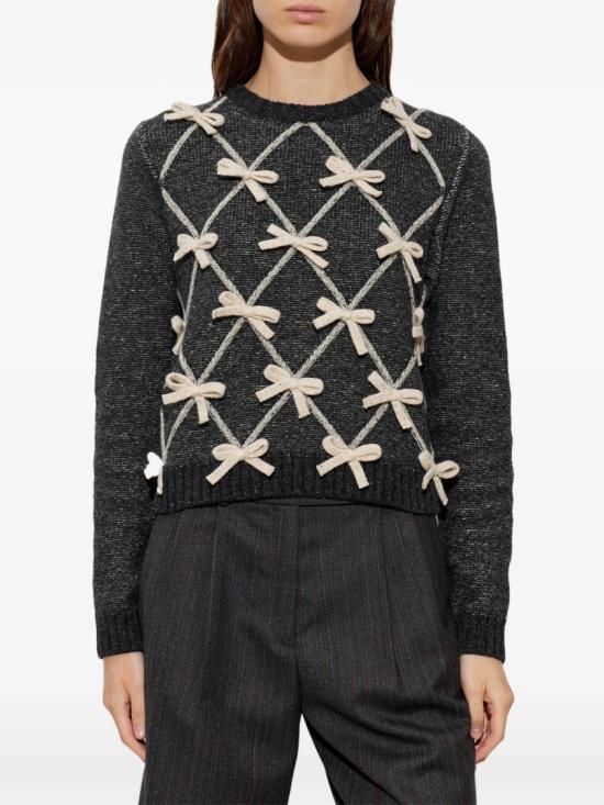 26FW 모스키노 스웨터 E A09085503 Grey - MOSCHINO