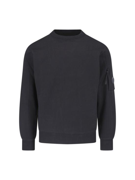 26FW 씨피 컴퍼니 다이애그널 레이즈드 플리스 스웨트셔츠 RCCMSS713A 005086W999 Black