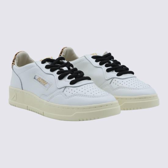 26FW 오트리 메달리스트 로우 레더 스니커즈 AULWOC02 White - AUTRY
