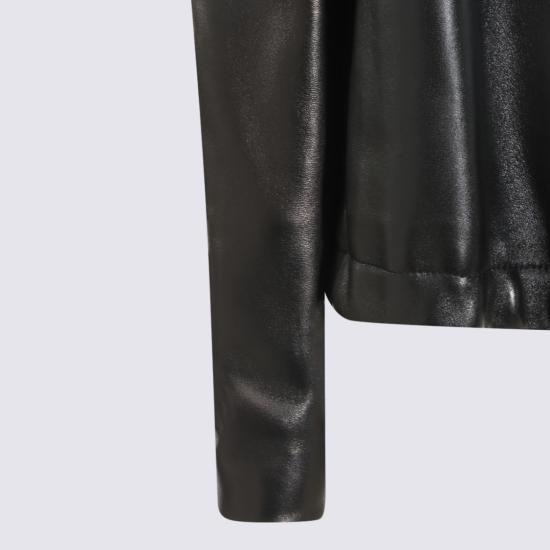 26FW 케이트 잭슨 레더 자켓 잭슨 레더 자켓 6175937200 Black - KHAITE