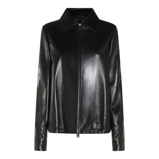 26FW 케이트 잭슨 레더 자켓 잭슨 레더 자켓 6175937200 Black