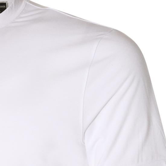 26FW 조르지오 아르마니 반팔 티셔츠 3GST52SJP4ZU090 White - GIORGIO ARMANI
