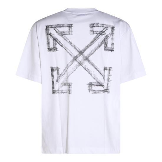 26FW 오프화이트 반팔 티셔츠 OMAA120F26JER00Y100 White - OFF WHITE