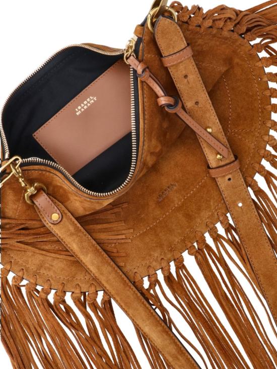 26FW 이자벨마랑 오스칸 호보 프린지 디테일 핸드백 BF0066FC C3C14M50CO Brown - ISABEL MARANT
