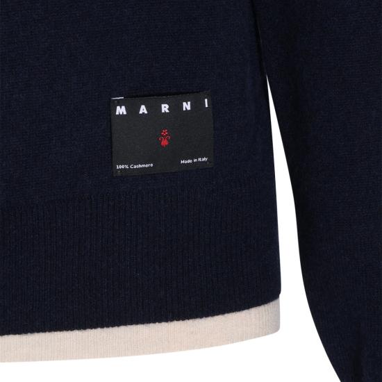 26FW 마르니 스웨터 GCMG0502Q0UFX331MXB84 Blue - MARNI