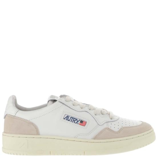 26FW 오트리 메달리스트 로우 스니커즈 AULMLS33LEATSUEDEWHITE