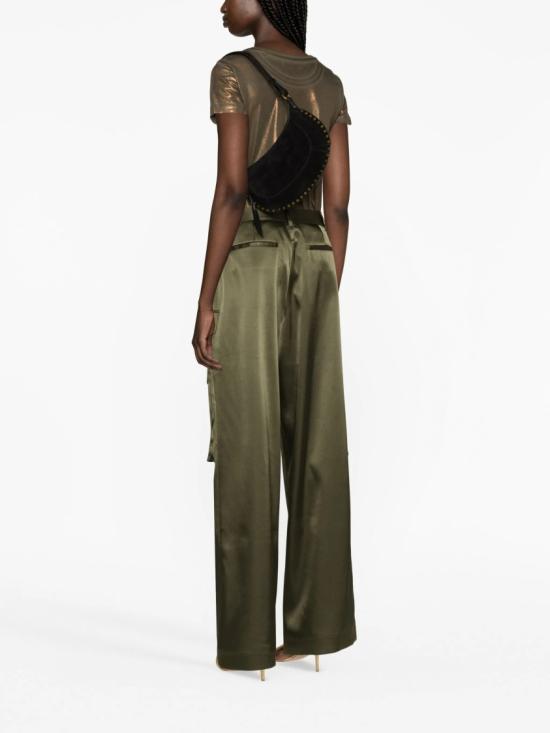  이자벨마랑 오스칸 문 스웨이드 카프스킨 레더 숄더백 PP0003FA A3C32M Black - ISABEL MARANT