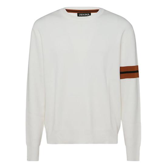 26FW 에르메네질도제냐 스웨터 E8M91110N01 White