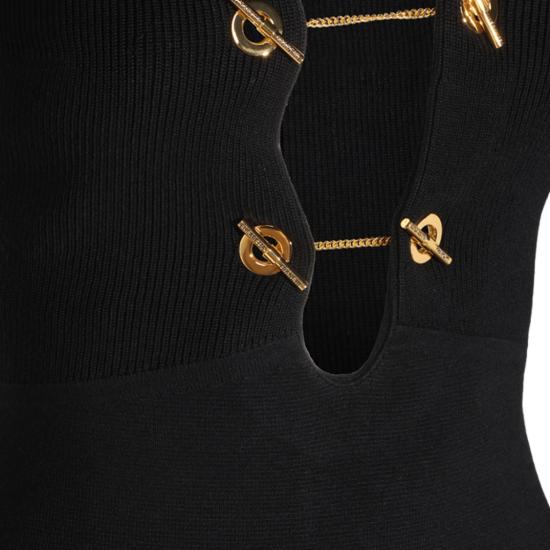 26FW 엘리자베타프랜치 미디 원피스 AM01S66E2110 Black - ELISABETTA FRANCHI