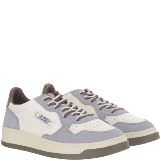 26FW 오트리 메달리스트 로우 스니커즈 AULMBW06LEASUEBICWHTATLBLUE Grey - AUTRY