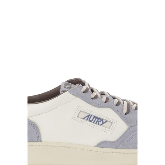 26FW 오트리 메달리스트 로우 스니커즈 AULMBW06LEASUEBICWHTATLBLUE Grey - AUTRY