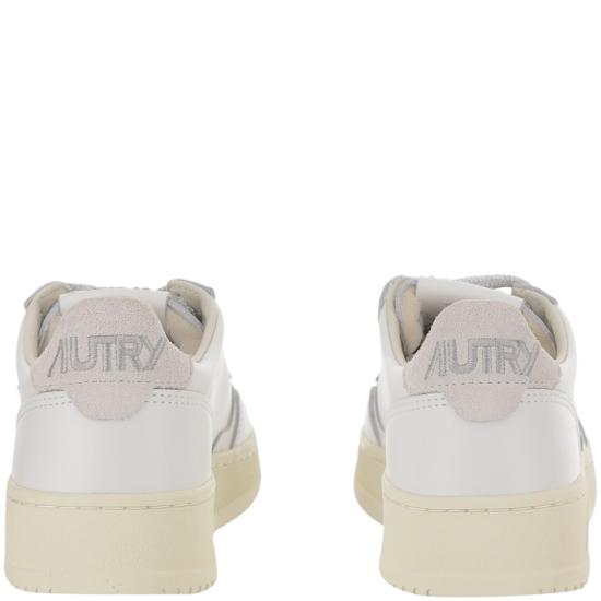 26FW 오트리 메달리스트 로우 레더 스니커즈 AULWSW03LEATSWOLLWHTSILVER White - AUTRY