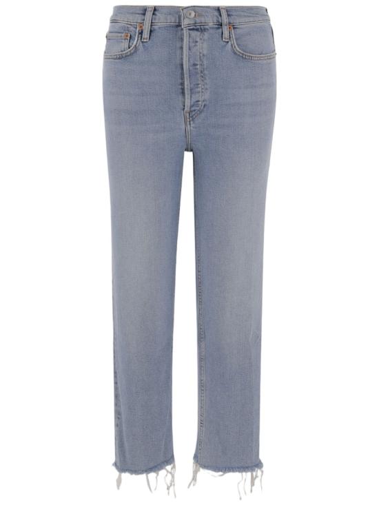 26FW 리던 70S 스토브 파이프 데님 팬츠 팬츠 1903WSTV27EMID90S Blue