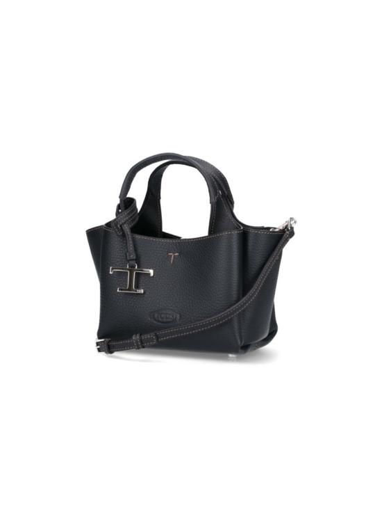 26FW 토즈 마이크로 토트백 XBWAPAFL000QRIB999 Black - TODS