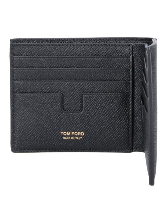 26FW 톰포드 스몰 그레인 레더 반지갑 YM228 LCL081GNAA Black - TOMFORD