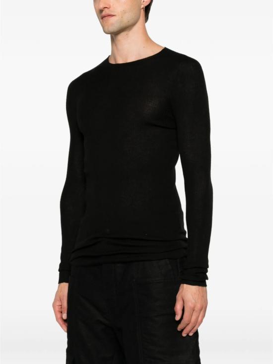 26FW 릭 오웬스 스웨터 RU02F4637 RIBM Black - RICK OWENS