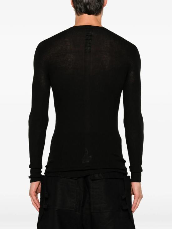 26FW 릭 오웬스 스웨터 RU02F4637 RIBM Black - RICK OWENS