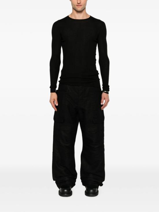 26FW 릭 오웬스 스웨터 RU02F4637 RIBM Black - RICK OWENS
