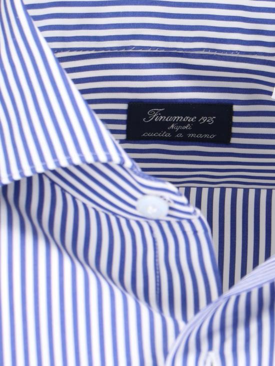 26FW 피나모레 긴팔 셔츠 C0499 MILANO ZANTE02 Blue - FINAMORE
