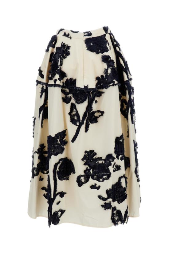 26FW 에르뎀 미디 스커트 PF26S3652558023IVORYNAVY Neutrals