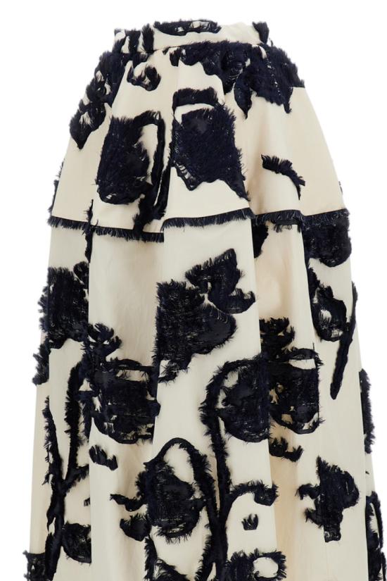 26FW 에르뎀 미디 스커트 PF26S3652558023IVORYNAVY Neutrals - ERDEM