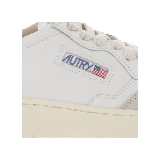 26FW 오트리 메달리스트 로우 스니커즈 AULMLS28LEATSUEDEWHTBLUE White - AUTRY