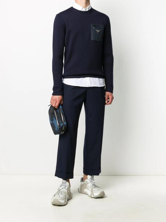 26FW 프라다 스웨터 UMB049 1W4X Blue - PRADA