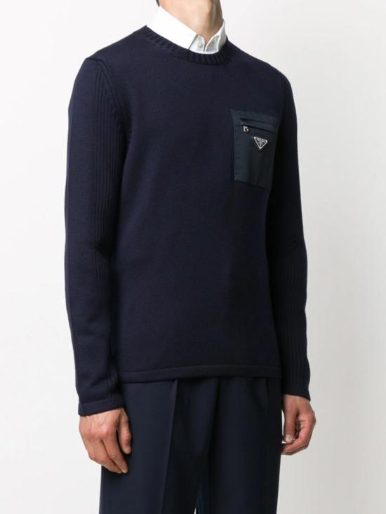 26FW 프라다 스웨터 UMB049 1W4X Blue - PRADA