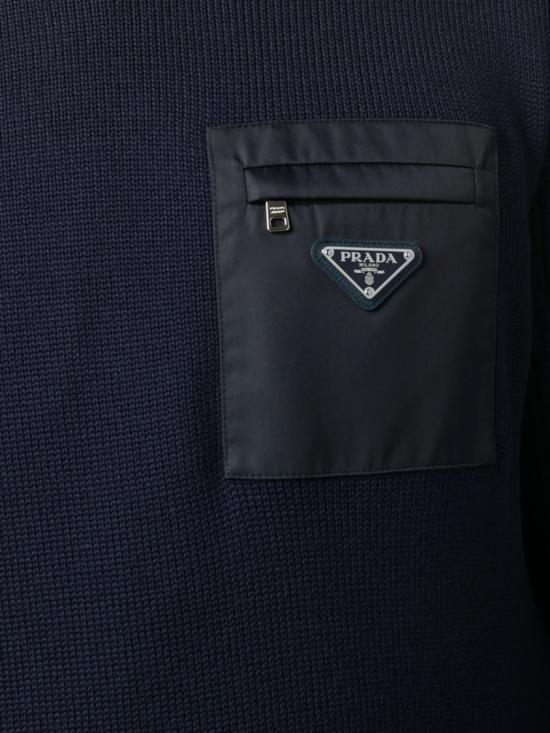 26FW 프라다 스웨터 UMB049 1W4X Blue - PRADA
