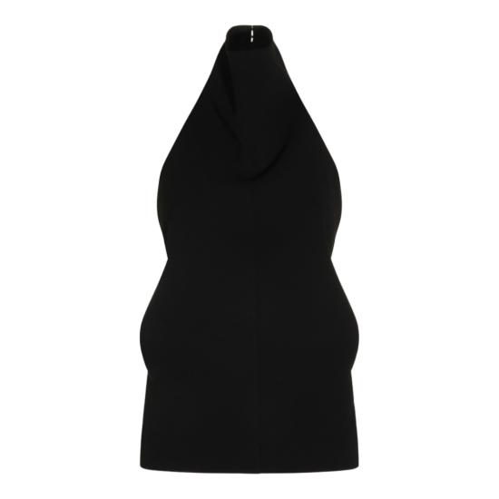 26FW 케이트 로네 플롱제 레더 홀터넥 탑 로네 플롱제 레더 홀터넥 탑 24874114200 Black