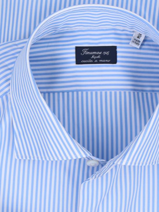 26FW 피나모레 긴팔 셔츠 C0499 MILANO ZANTE01 Blue - FINAMORE