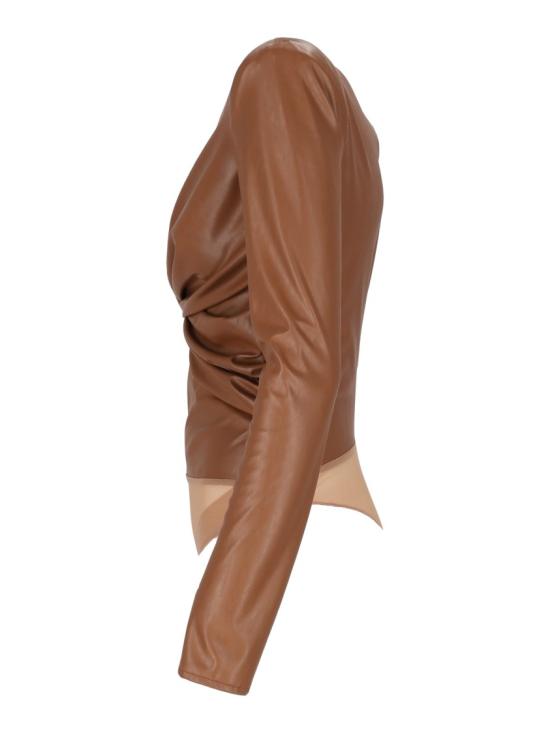 26FW 엘리자베타프랜치 바디수트 티셔츠 BO04566E2 Brown - ELISABETTA FRANCHI