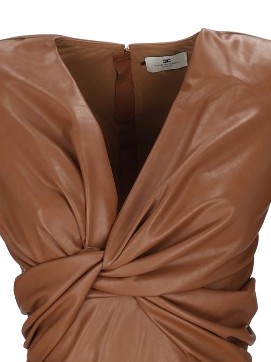 26FW 엘리자베타프랜치 바디수트 티셔츠 BO04566E2 Brown - ELISABETTA FRANCHI