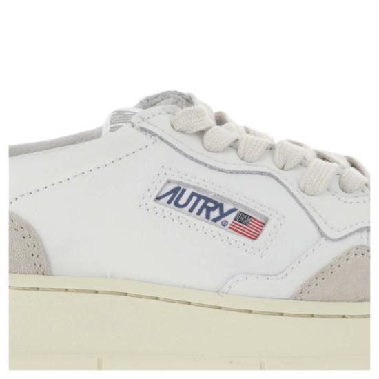 26FW 오트리 메달리스트 로우 레더 스니커즈 AULWLS33LEATSUEDE WHITE - AUTRY