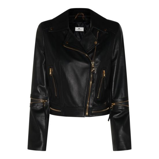 26FW 엘리자베타프랜치 가죽 자켓 GD01Z66E2110 Black