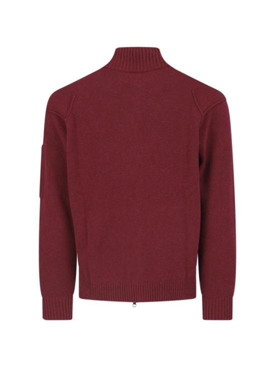 26FW 씨피 컴퍼니 집업 니트 21CMKN708A 110149A592 Burgundy - C.P. COMPANY