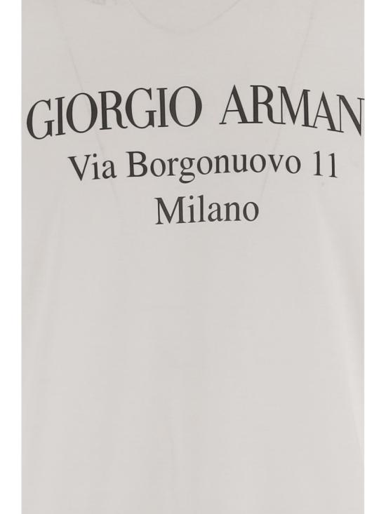 26FW 조르지오 아르마니 반팔 티셔츠 GM004804TE22007U0002 Grey - GIORGIO ARMANI